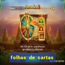 folhas de cartas para imprimir